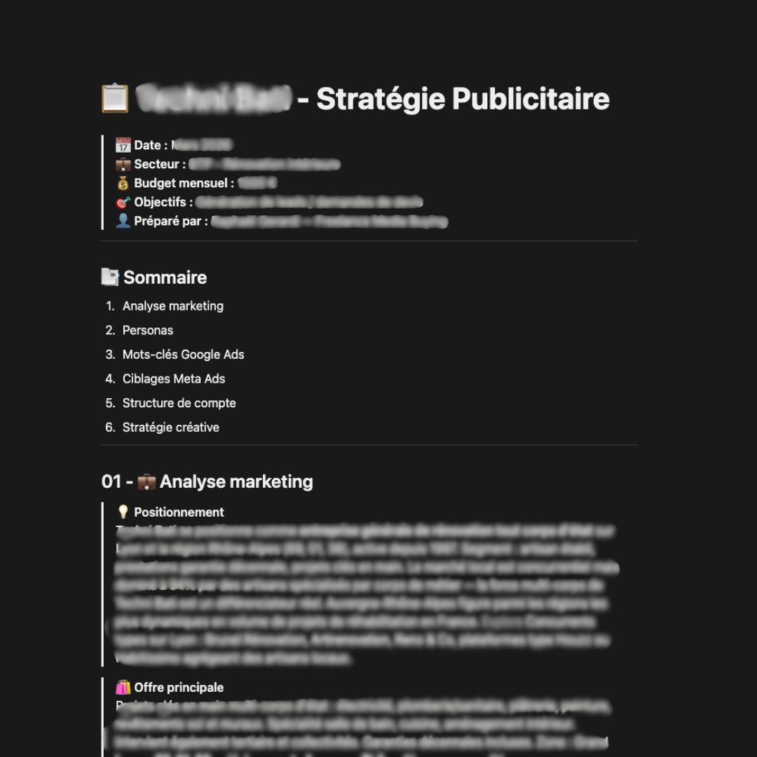 Stratégie media buying